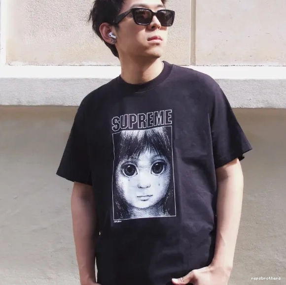 Black and Margaret Keane Big M L 24SS Teardrop S Tee XL Manga Tears White 0806